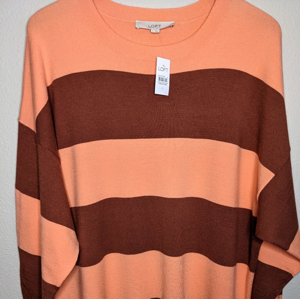 NWT Loft Striped Sweater